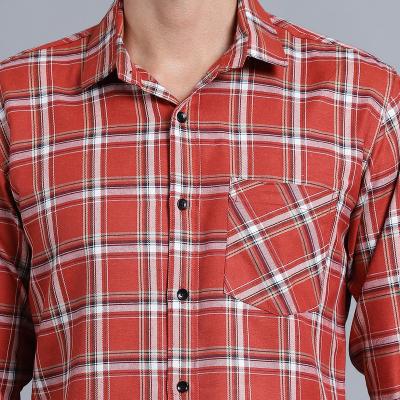 Radha - Casual Stylish Cotton Blend Cheakered Shirt For Men