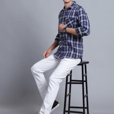 Radha - Casual Stylish Cotton Blend Cheakered Shirt For Men