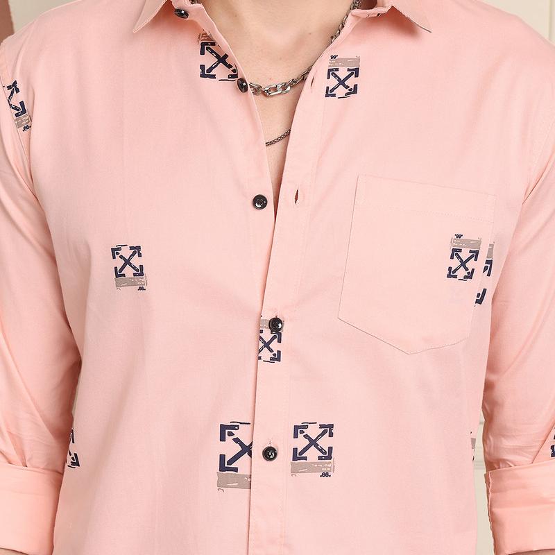 Radha - Cotton Block Print Shirt for Men
