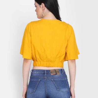 Radha - Rayon Western Solid Women Top