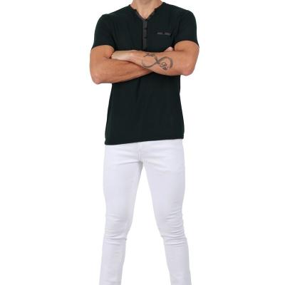 Mou - White Regular Fit Denim Jeans for Men