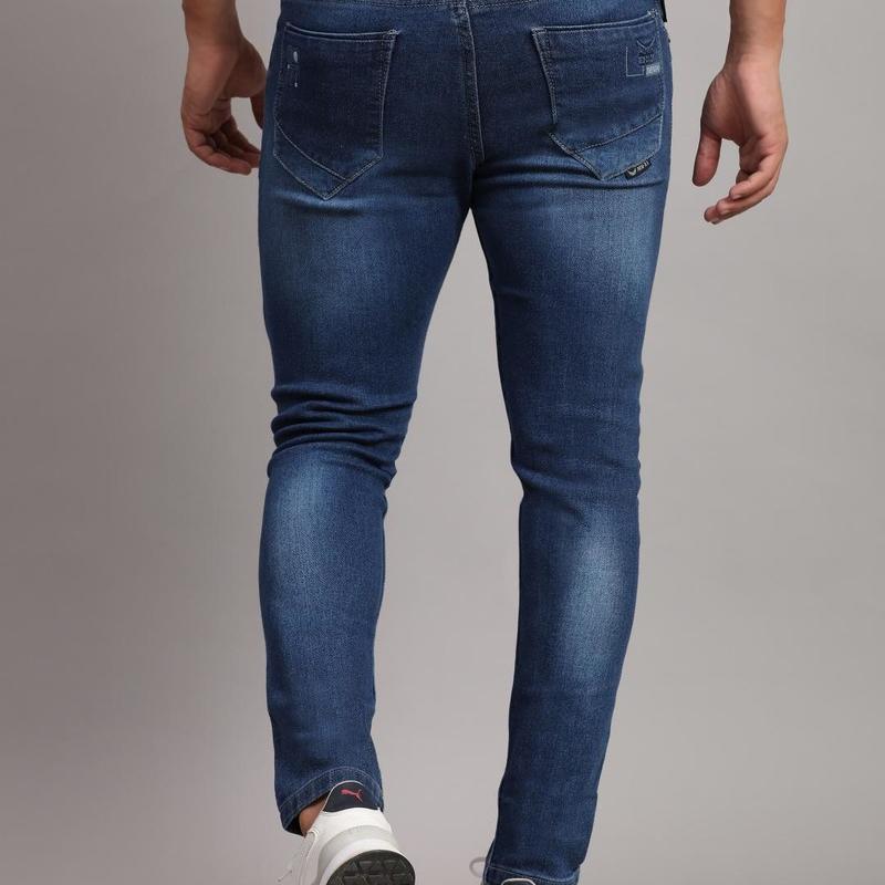 Mou - DX Blue Slim Fit Jeans For Men