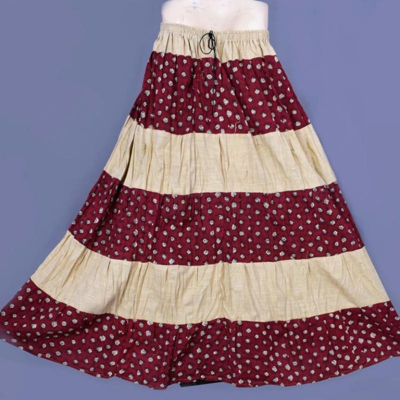 Shilu - Womens Cotton Printed Skirt