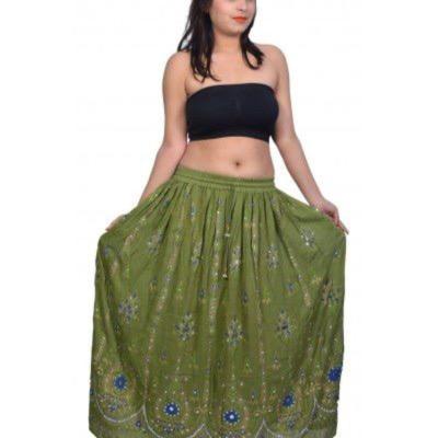 Shilu - Cotton Fabric Womens Designer Skirt